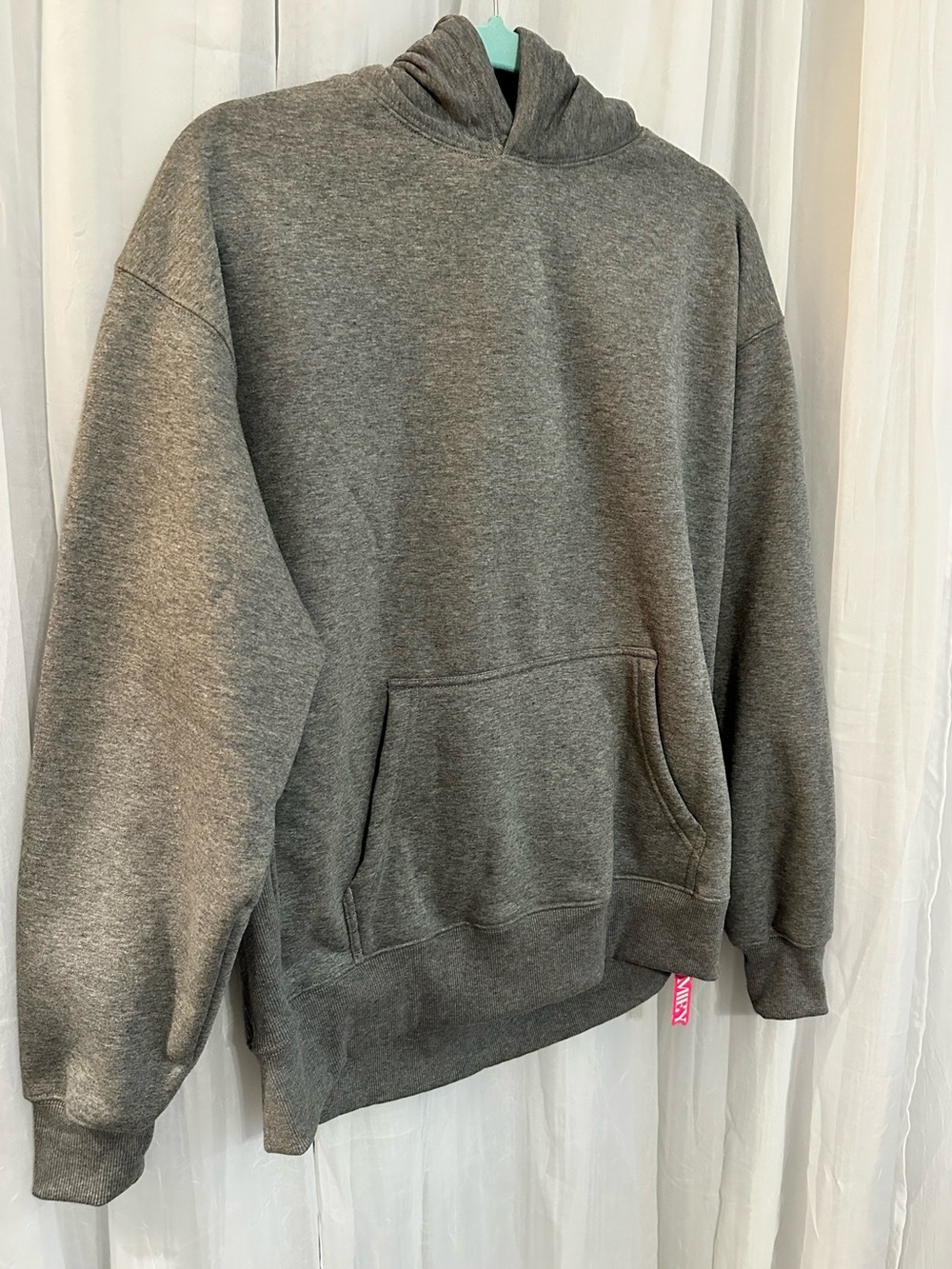 Classic Gray Fleece Lined Pullover Hoodie NWT